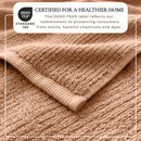 Turkish Cotton Ribbed 6-Piece Bath Towel Set - Georgiana Collection by Great Bay Home