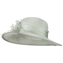 3 Flowers Pearl Organza Hat