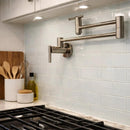 Foam Glossy Subway Glass Tiles 3x9