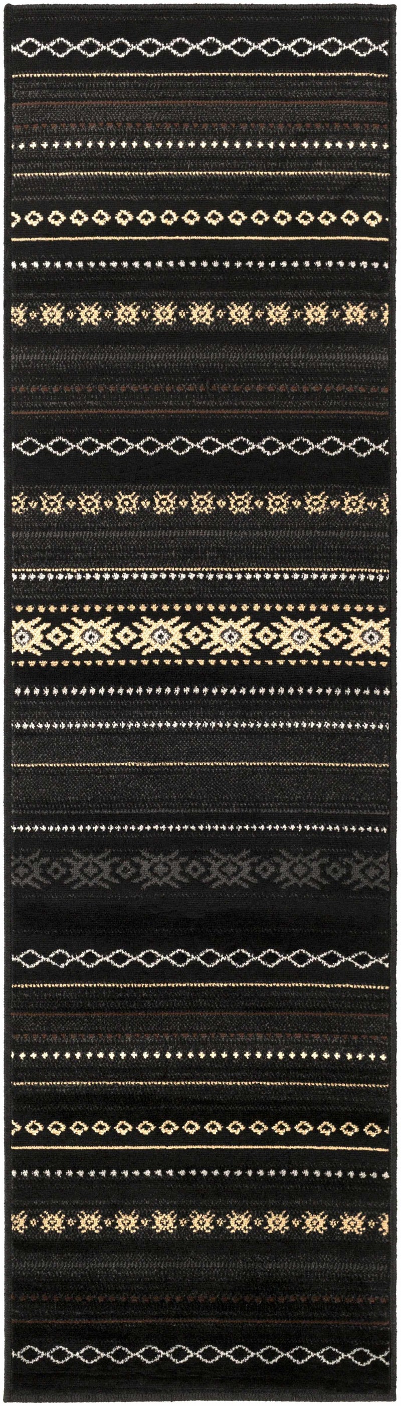 Fogertown Black Western Rug