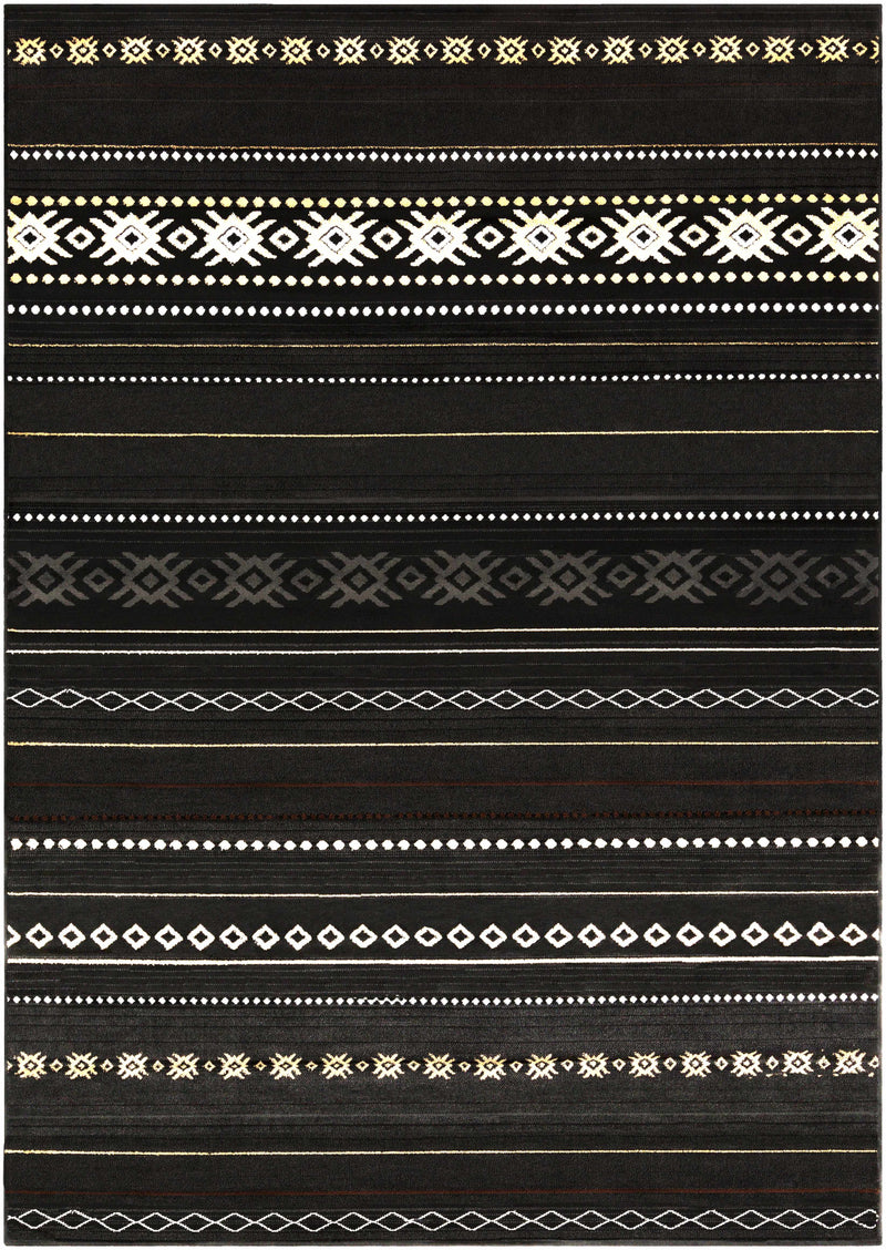 Fogertown Black Western Rug