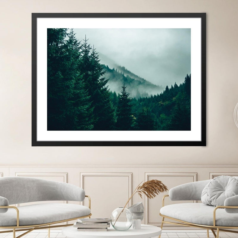 Foggy Forest Print