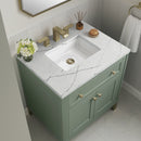 James Martin Chicago 30" Single Bathroom Vanity, Smokey Celadon