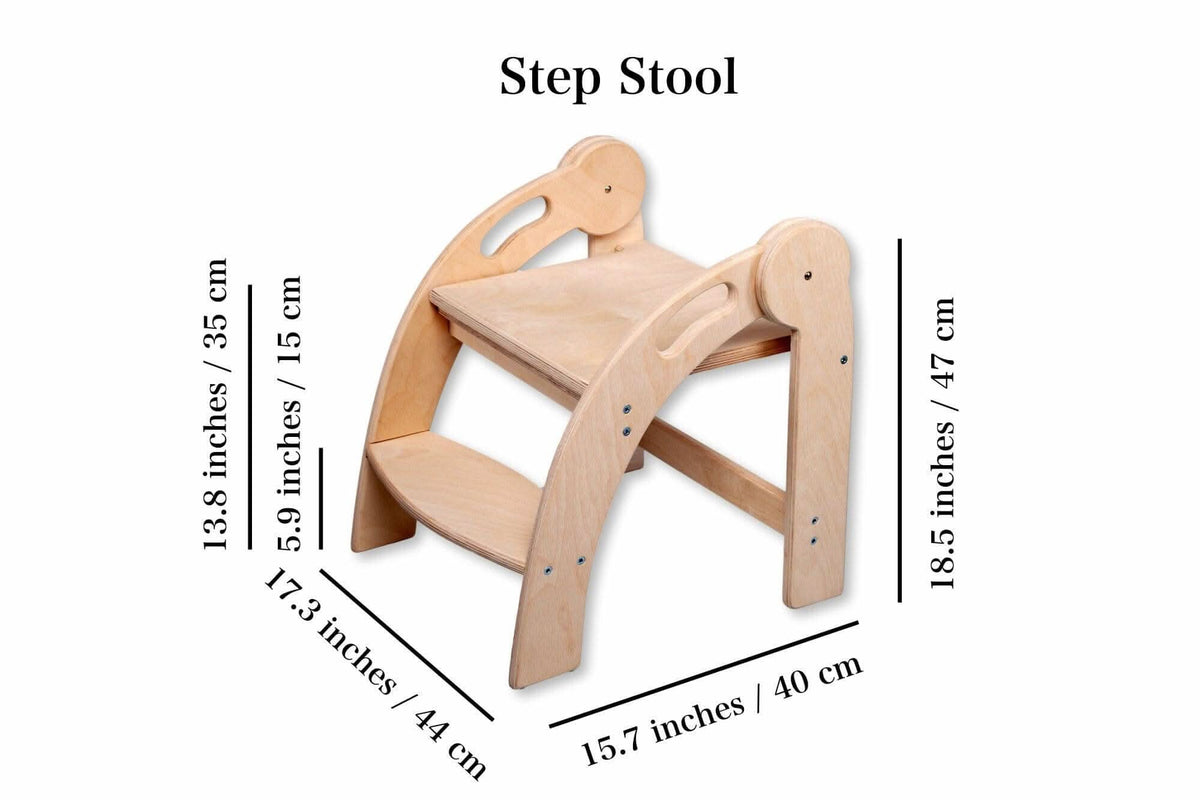 Foldable Montessori Kitchen Step Stool, photo 3 of 17