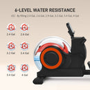 Rovix Foldable Water Rowing Machine With Adjustable Resistance, Wheels, LCD Monitor And Tablet Holder (SAK53758) by SAKSBY WHOLESALE