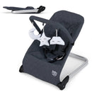 Foldable Baby Bouncer with Removable Fabric Cover and Toy Bar by LJGDeals