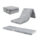 Foldable Floor Mattress for Kids with Washable Flannel Cover