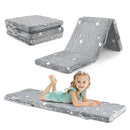 Foldable Floor Mattress for Kids with Washable Flannel Cover