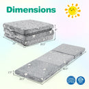 Foldable Floor Mattress for Kids with Washable Flannel Cover