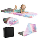 Foldable Floor Mattress for Kids with Washable Flannel Cover by LJGDeals