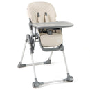Foldable High Chair with Footrest and Detachable Tray by DirectDeals