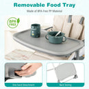 Foldable High Chair with Footrest and Detachable Tray by LJGDeals
