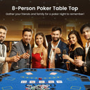 8-Player Foldable Poker Table Top with Carrying Bag by LJGDeals