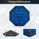 8-Player Foldable Poker Table Top with Carrying Bag by LJGDeals