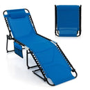Foldable Recline Lounge Chair with Adjustable Backrest and Footrest by LJGDeals