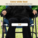 Foldable Rocking Padded Portable Camping Chair with Backrest and Armrest by LJGDeals