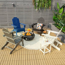 Foldable Weather Resistant Patio Chair with Built-in Cup Holder by LJGDeals