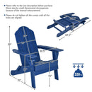 Foldable Weather Resistant Patio Chair with Built-in Cup Holder by LJGDeals