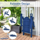 Foldable Weather Resistant Patio Chair with Built-in Cup Holder by LJGDeals