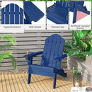 Foldable Weather Resistant Patio Chair with Built-in Cup Holder by LJGDeals