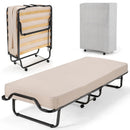 Rollaway Folding Bed with Memory Foam Mattress and Dust-Proof Bag Made in Italy by DirectDeals
