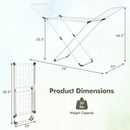 Folding Clothes Drying Rack with Adjustable Wings for Indoor and Outdoor Use by LJGDeals