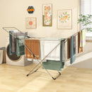 Folding Clothes Drying Rack with Adjustable Wings for Indoor and Outdoor Use by LJGDeals
