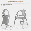 Folding Dining Chairs Set of 2 with Armrest and High Backrest by LJGDeals