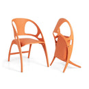 Folding Dining Chairs Set of 2 with Armrest and High Backrest by LJGDeals
