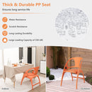 Folding Dining Chairs Set of 2 with Armrest and High Backrest