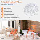 Folding Dining Chairs Set of 2 with Armrest and High Backrest by LJGDeals