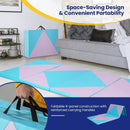 4-Panel PU Leather Folding Exercise Gym Mat with Hook and Loop Fasteners by LJGDeals