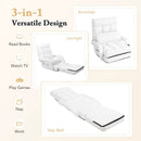 Folding Lazy Floor Chair Sofa with Armrests and Pillow by LJGDeals