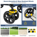 Folding Pet Stroller for Small and Medium Pets with Breathable Mesh andx One-Button Foldable by LJGDeals