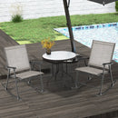Folding Rocking Chair with Breathable Seat Fabric Set of 2 by LJGDeals