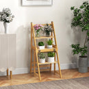 Multifunctional 3-in-1 Ladder Chair Display Plant Stand for Library Kitchen Office by DirectDeals