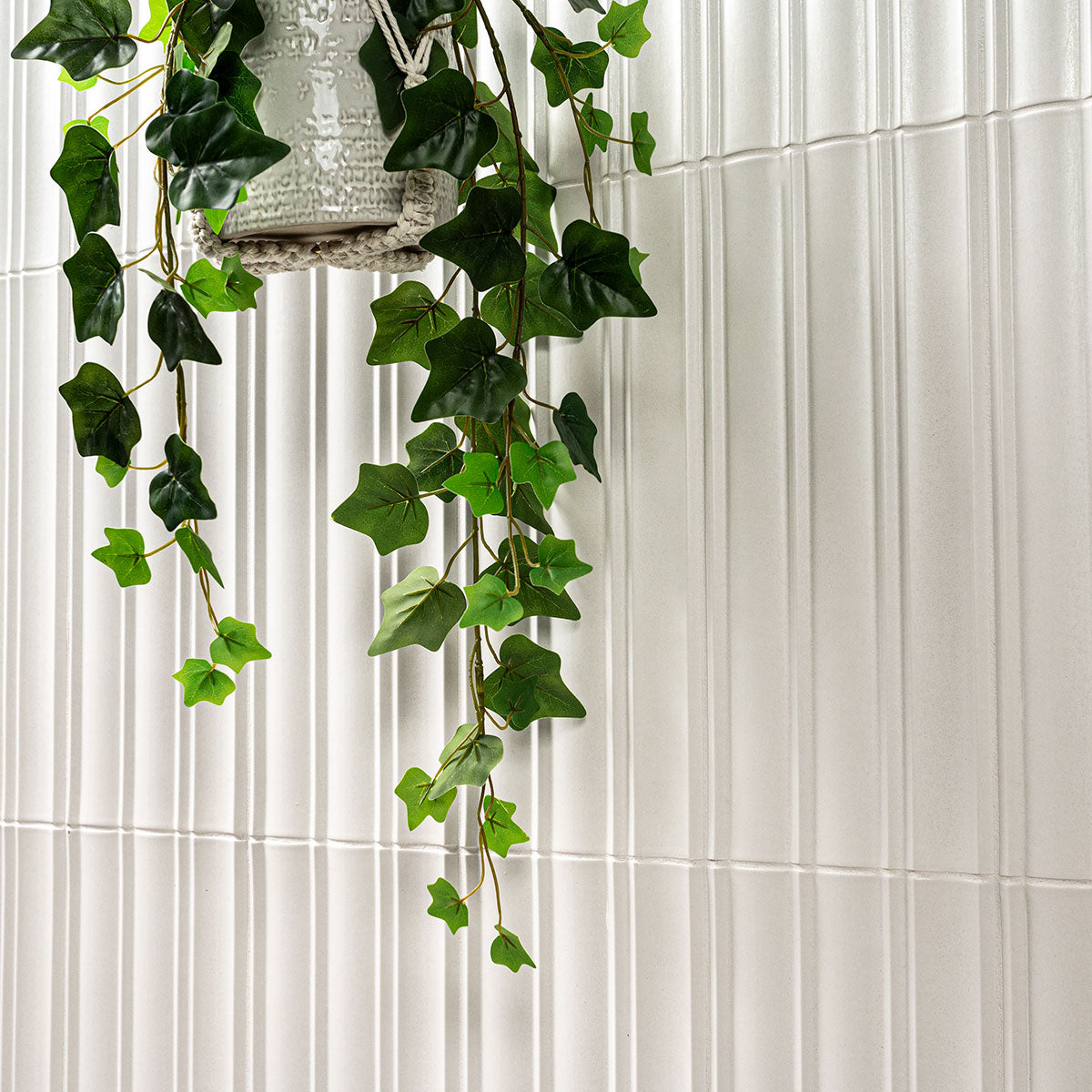 MSI Folk Pearl Fluted Tile, installed in a room