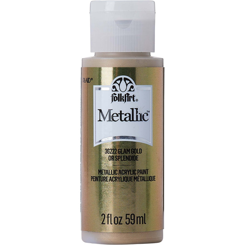 FolkArt Metallic Acrylic Paint - Glam Gold