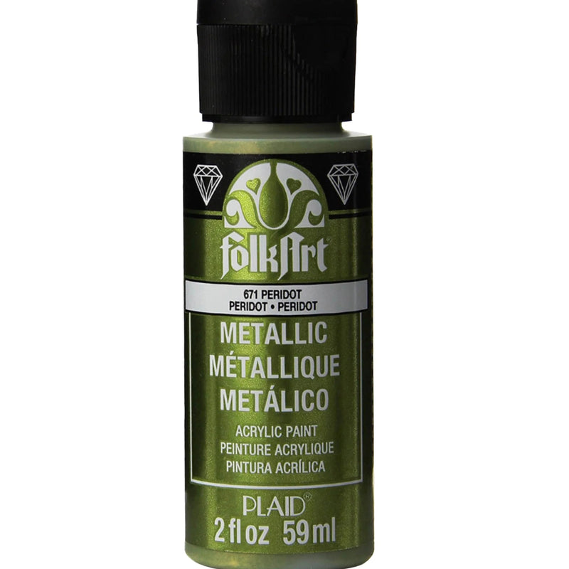 FolkArt Metallic Acrylic Paint - Peridot