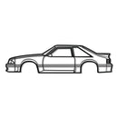 1988 Mustang GT Hatchback Metal Car Wall Art - MT0219