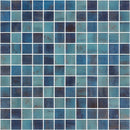Forest Blue Anti Slip 1x1 Glass Mosaics 12x12