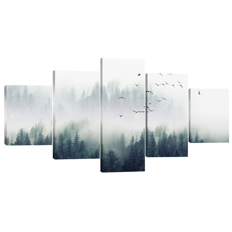 Forest Landscape Canvas - 5 Panel