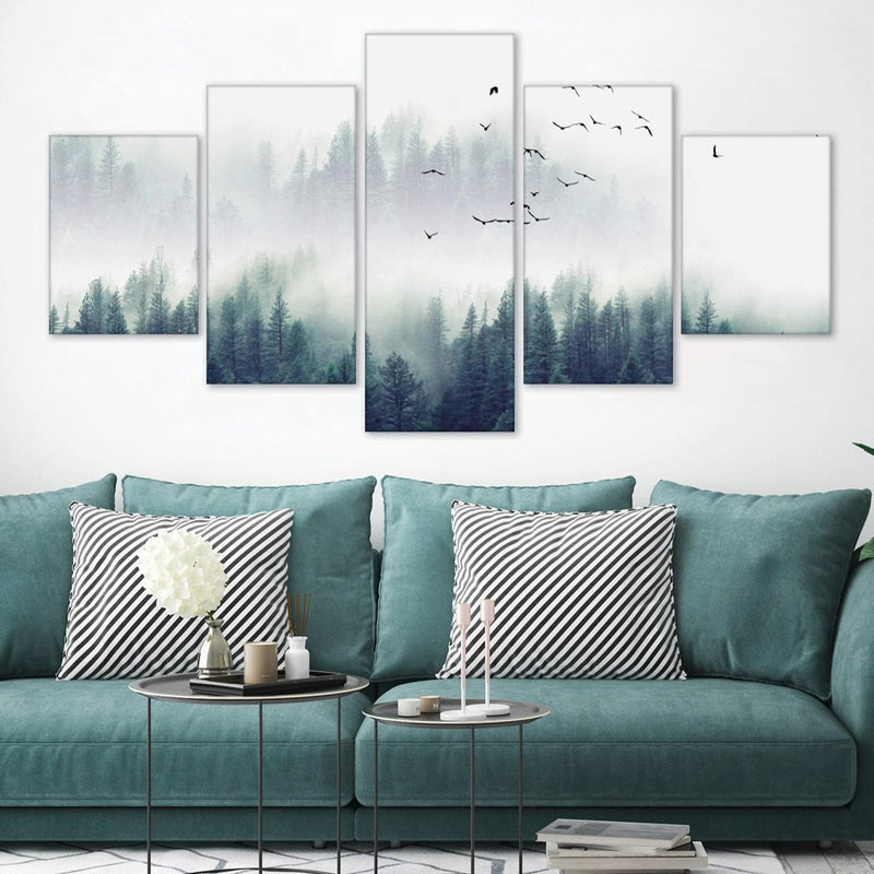 Forest Landscape Canvas - 5 Panel