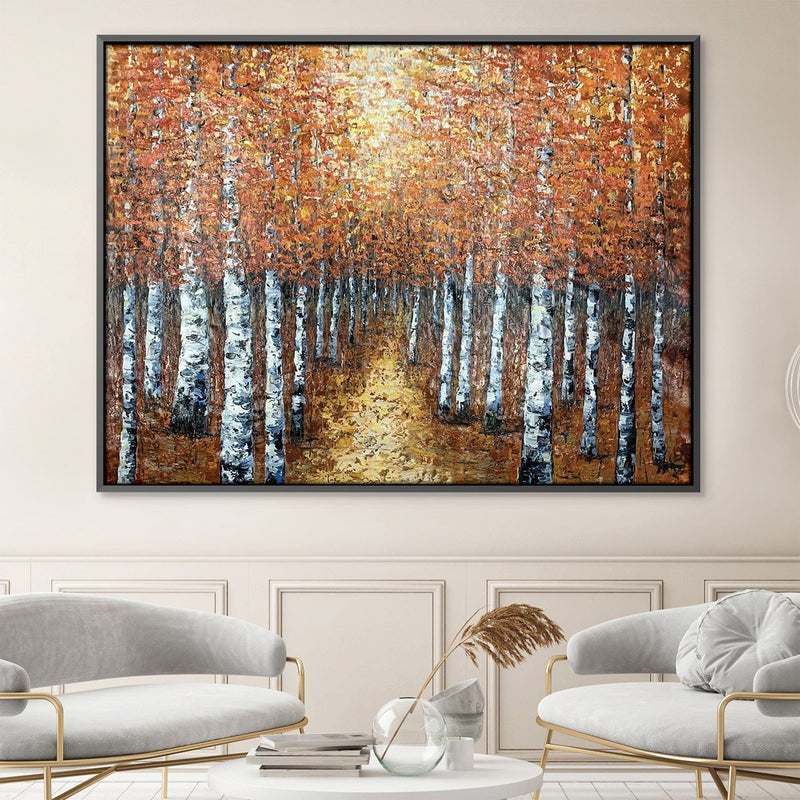 Forest Path Oil Painting