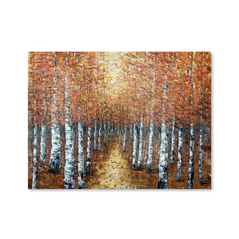 Forest Path Oil Painting