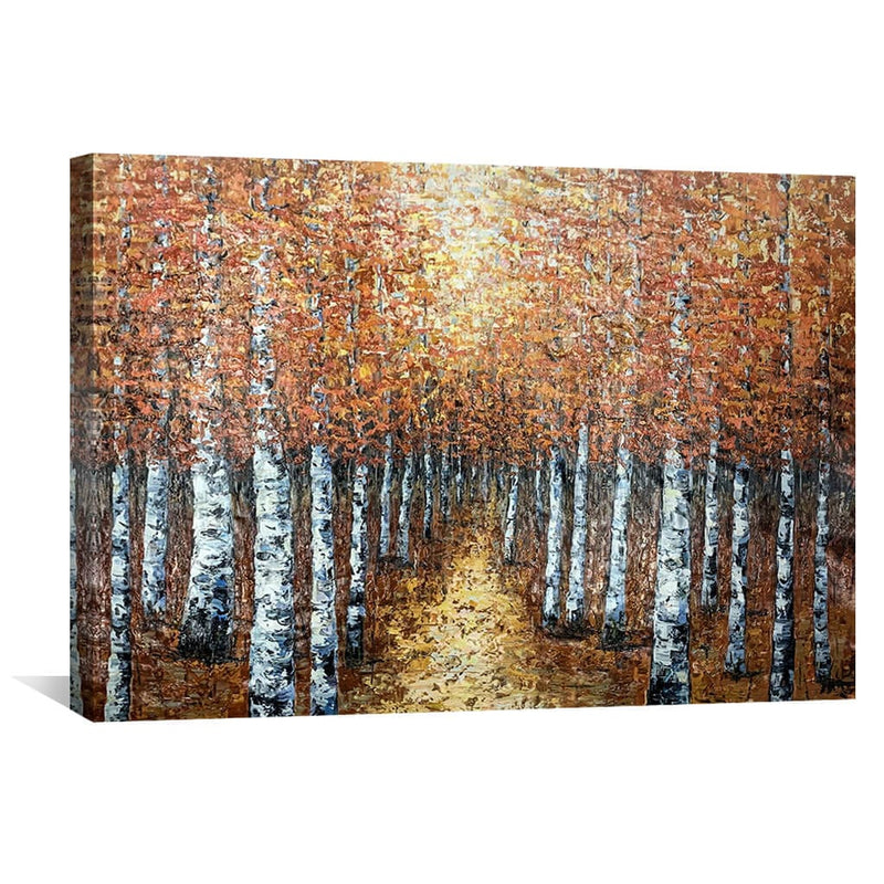 Forest Path Oil Painting