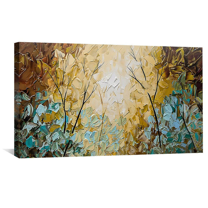 Forest Through the Paint Canvas