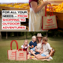 Reusable Burlap Tote Bags – Available in Two Sizes: Small & Medium
