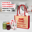 Reusable Burlap Tote Bags – Available in Two Sizes: Small & Medium