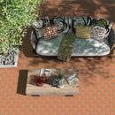 Forma De Ventilador Natural Fan Shape Terracotta Tiles 6 3/4x6 1/2